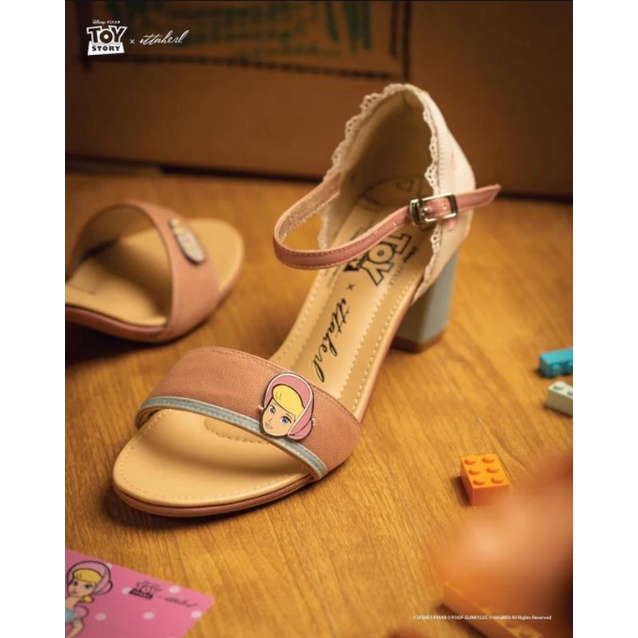 Ittaherl x Toy Story My Bo 60mm Blockheels Blush size 40