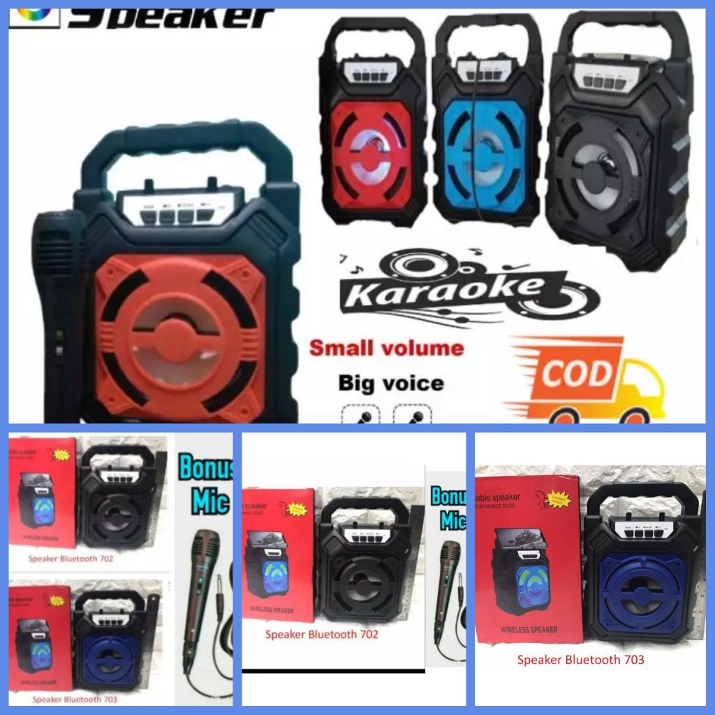 || MURAH || SPEAKER YD 703 / YD 702 SPEAKER BLUETOOTH PLUS MIC  SPEAKER PORTABEL || MURAH ||