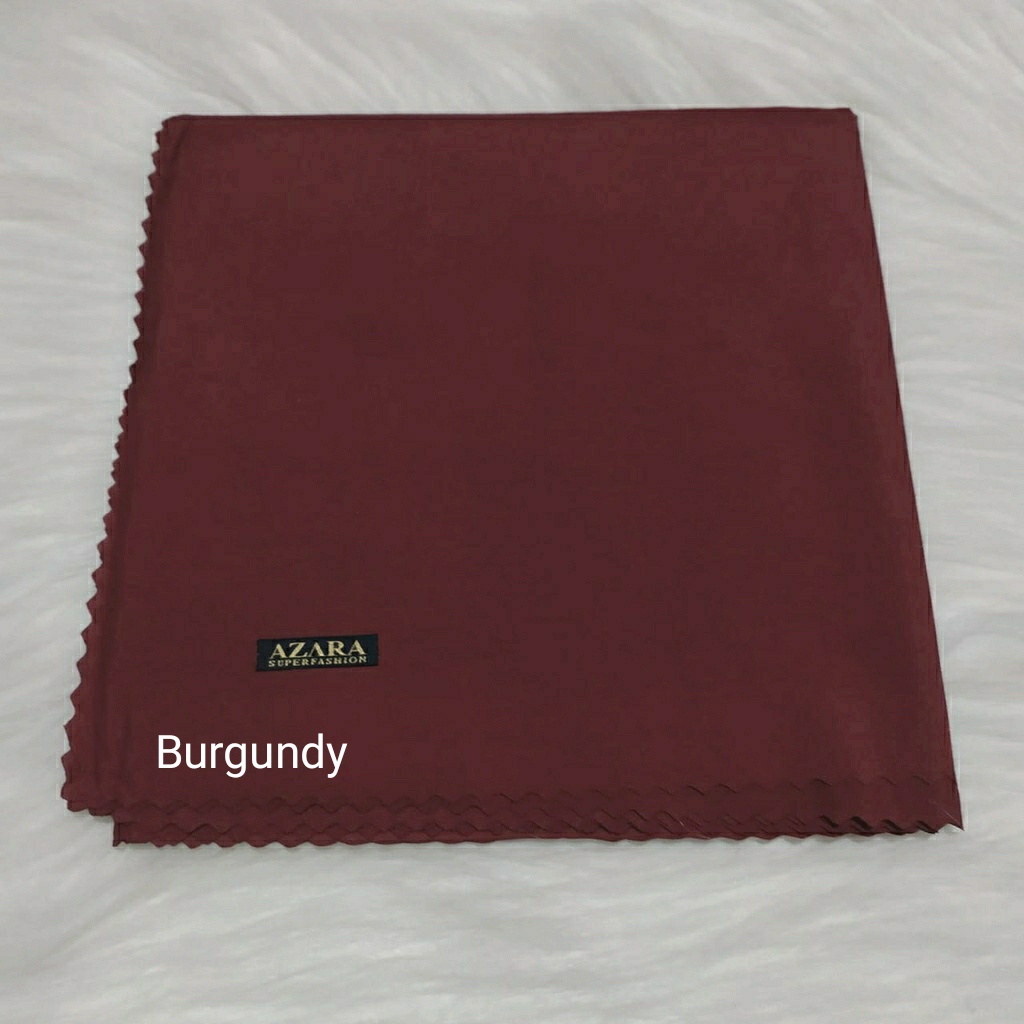 Hijab Azara Oskara / masahi syari 130x130cm LC Jilbab square / segiempat jumbo syar'i Lasercut/Voal-Burgundy