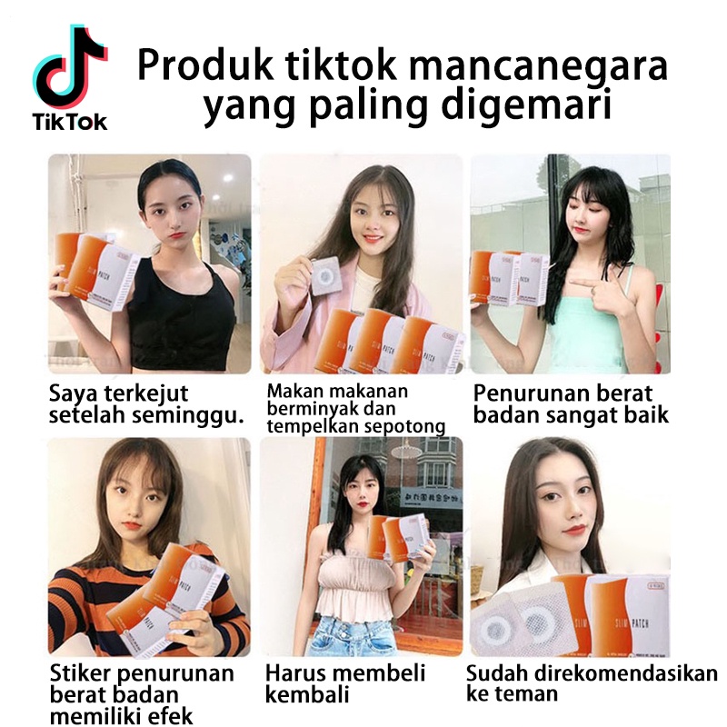 Pembakar Lemak menurunkan berat badan  Produk pelangsing roduk pelangsing badan 1box/10PCS Burn fat fast Belly Button Sticker Detox Magnet slimming stickers obat penurun berat badan wanita untuk pria