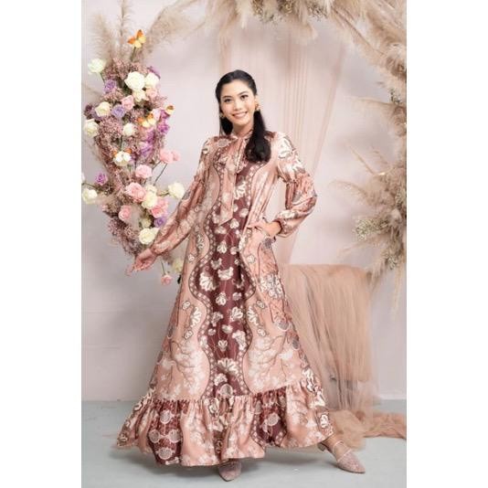 Thalia Dress Mahogany - Klamby