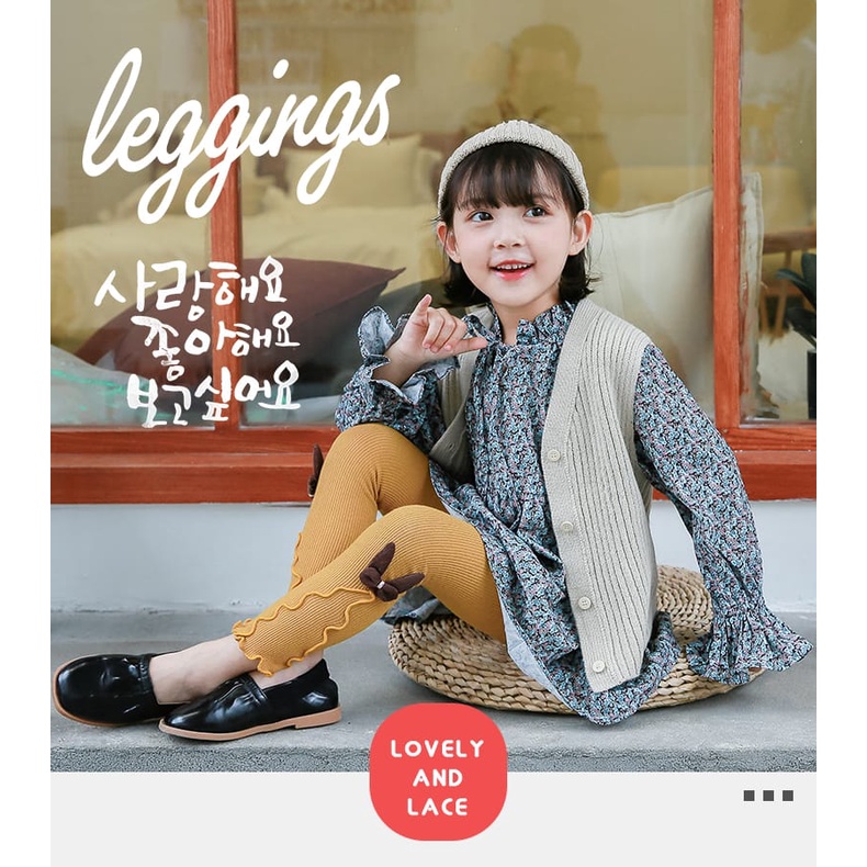 [BUY 1 GET 1] Legging A Yeong  - Legging Anak 3-7 Tahun - Leging Korea Anak Perempuan Kualitas Impor Lejing Laging Whole Plum Celana Panjang Anak Perempuan babycinnamon