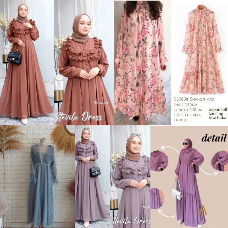 GAMIS DRESS WANAZSTORE READY STOCK