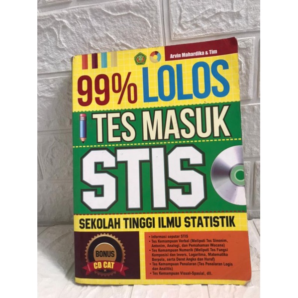 preloved buku 99% lolos tes masuk stis