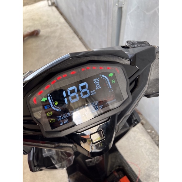 Speedometer Digital Universal Motor rx3n LED LCD Odometer Lampu Latar