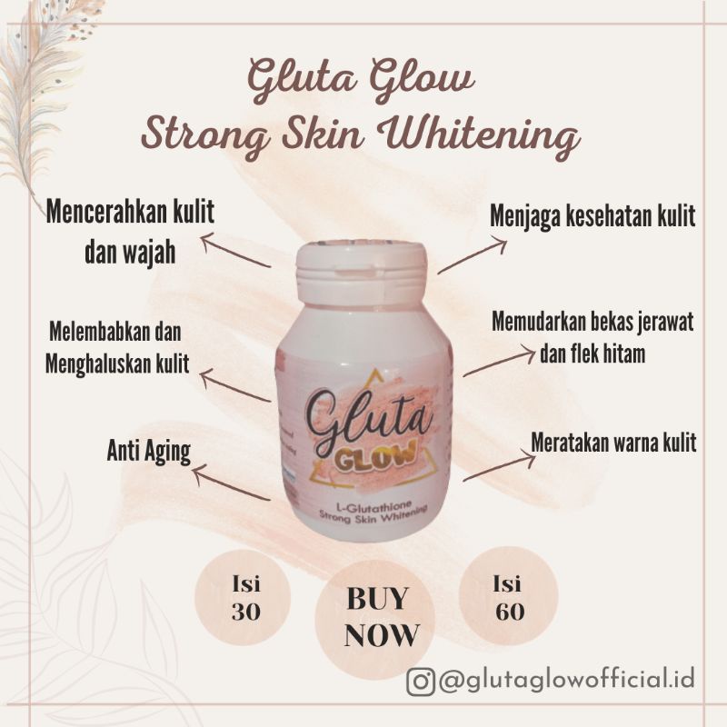 KAPSUL WHITENING ISI 30 GLUTA GLOW