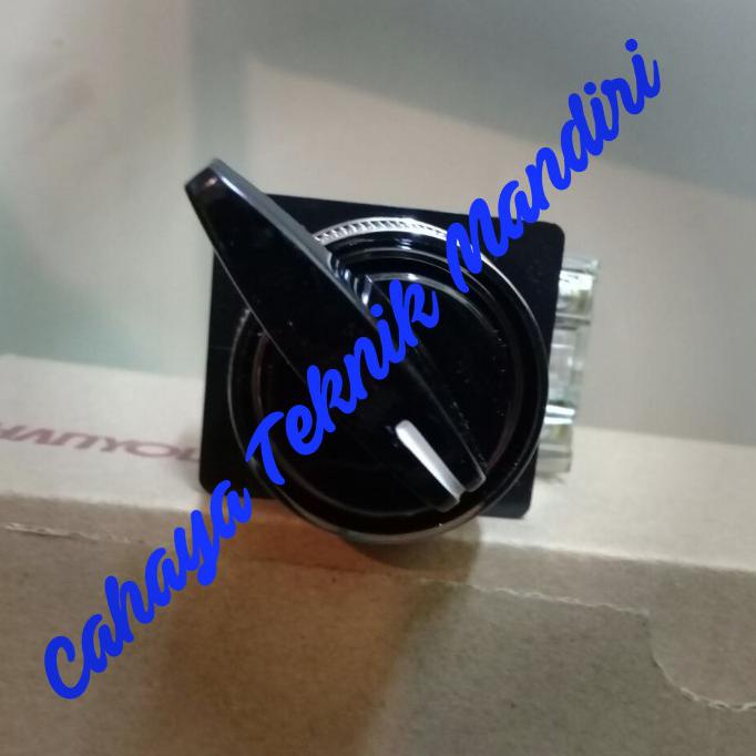 Aman Selector Switch 5 Amper 250V Vac Hanyounx Nux Cr-253-3 / Cr2533 - Hitam Bagus