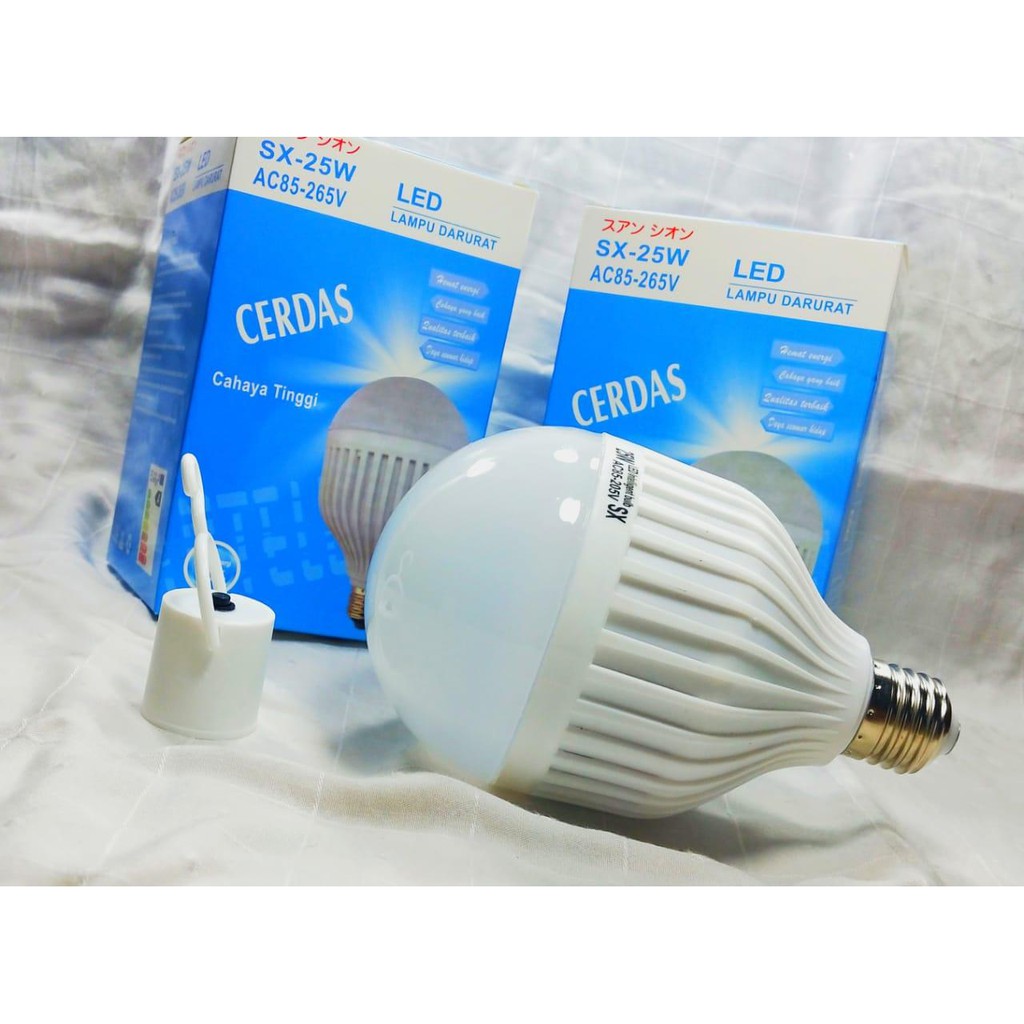 Lampu Emergency SX-25 W - Bohlam Cerdas Hemat Energi High Quality Bisa Menyala Dengan Disentuh