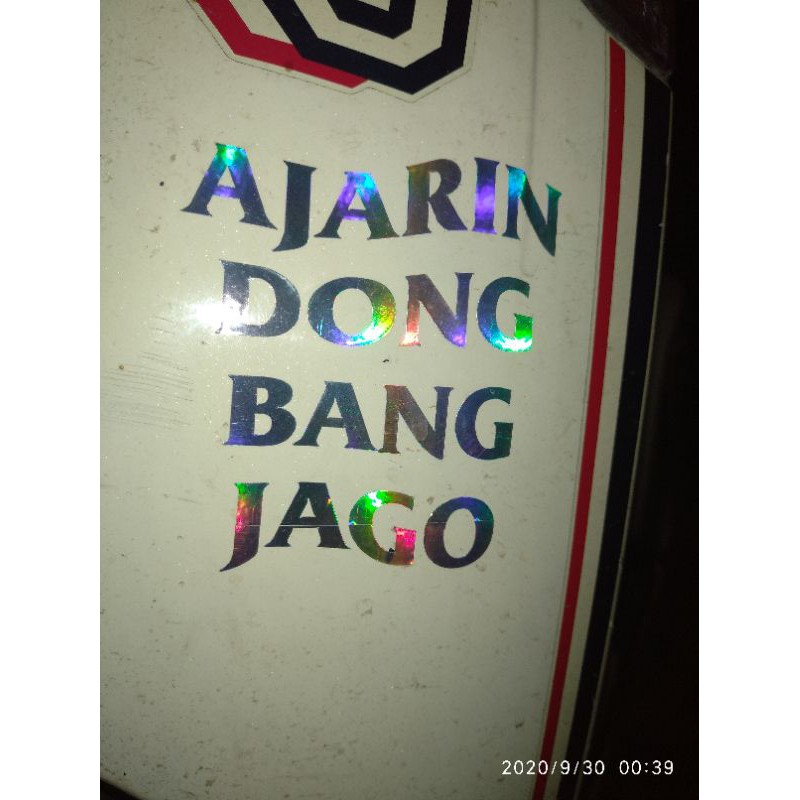 

cutting sticker set bang jago warna silver gold chroom hologram uk8,5x8cm isi 2pcs