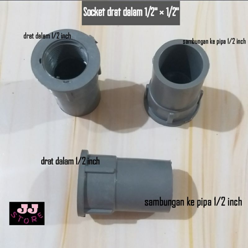 Sock drat dalam SDD 1/2 inch × 1/2 inch