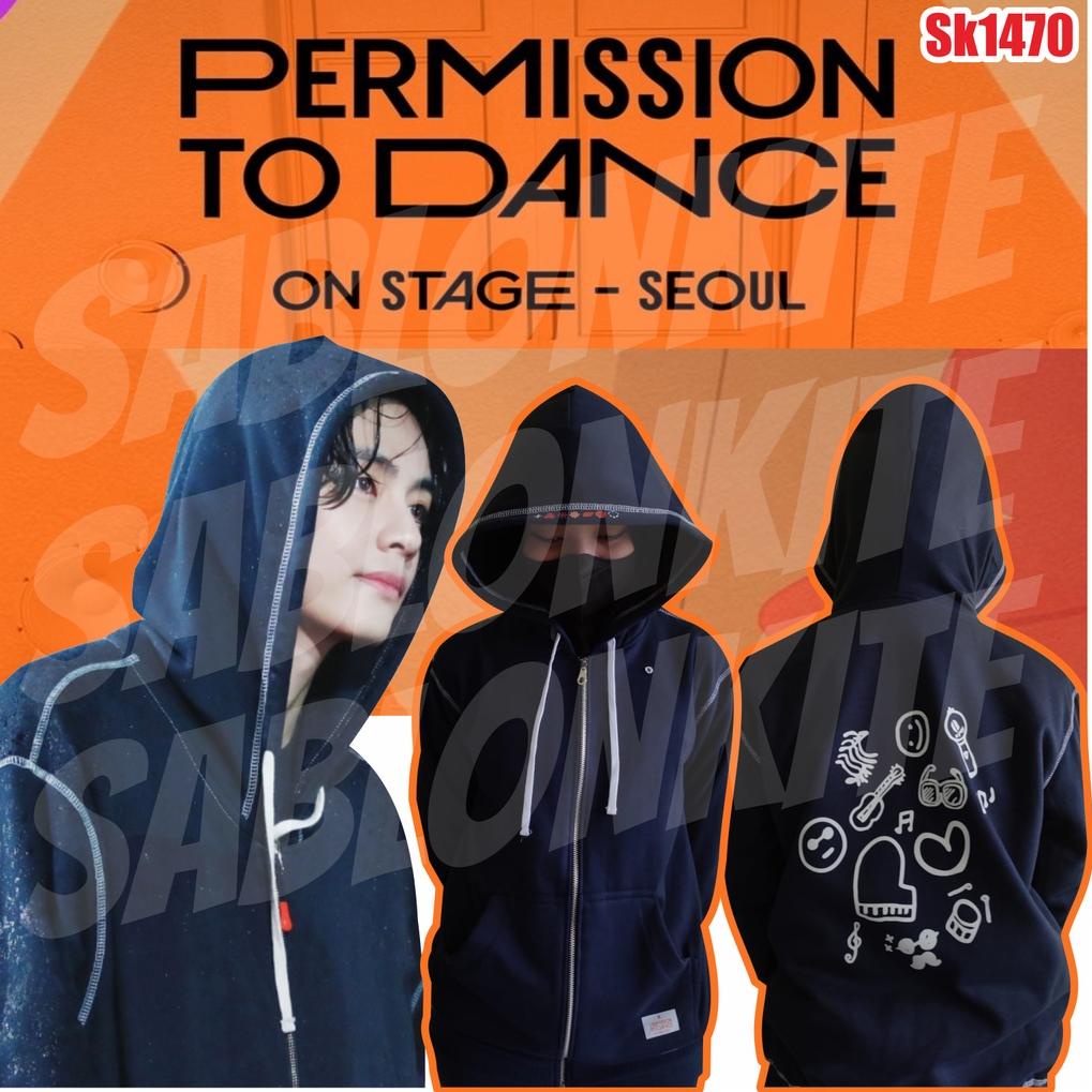 HOT SALE|LR12|MURAH JAKET HOODIE zipper BTS PERMISSION TO DANCE TAEHYUNG SEOK JIN PTD SEOUL SK1470 U