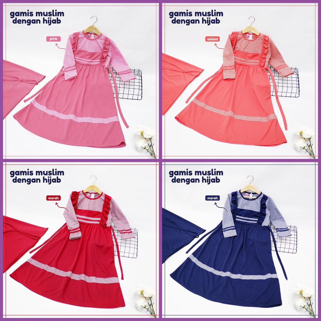 GAMIS ANAK PEREMPUAN - BUSANA MUSLIM ANAK PEREMPUAN - BAJU MUSLIM ANAK PEREMPUAN - GAMIS ANAK COD