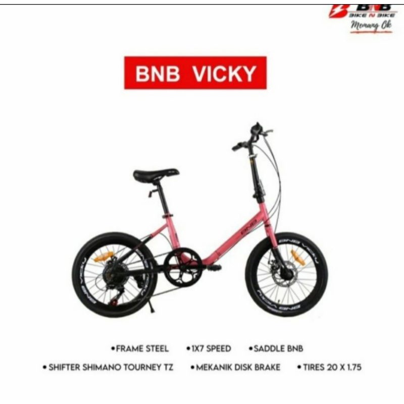 Sepeda Minivelo 29 BNB Vicky 7 speed
