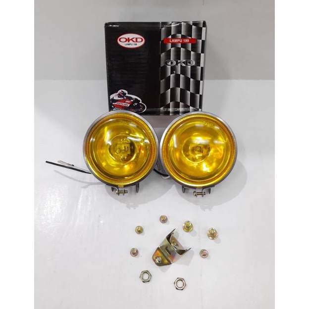 foglamp depan bulat universal isi 2 foglamp mobil universal