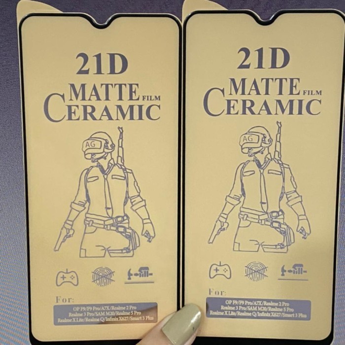 REALME 5 5i 5 PRO 6 6 PRO ANTI GORES CERAMIC MATTE ANTI MINYAK DOFF PLASTIK MIKA SCREEN GUARD PELIND