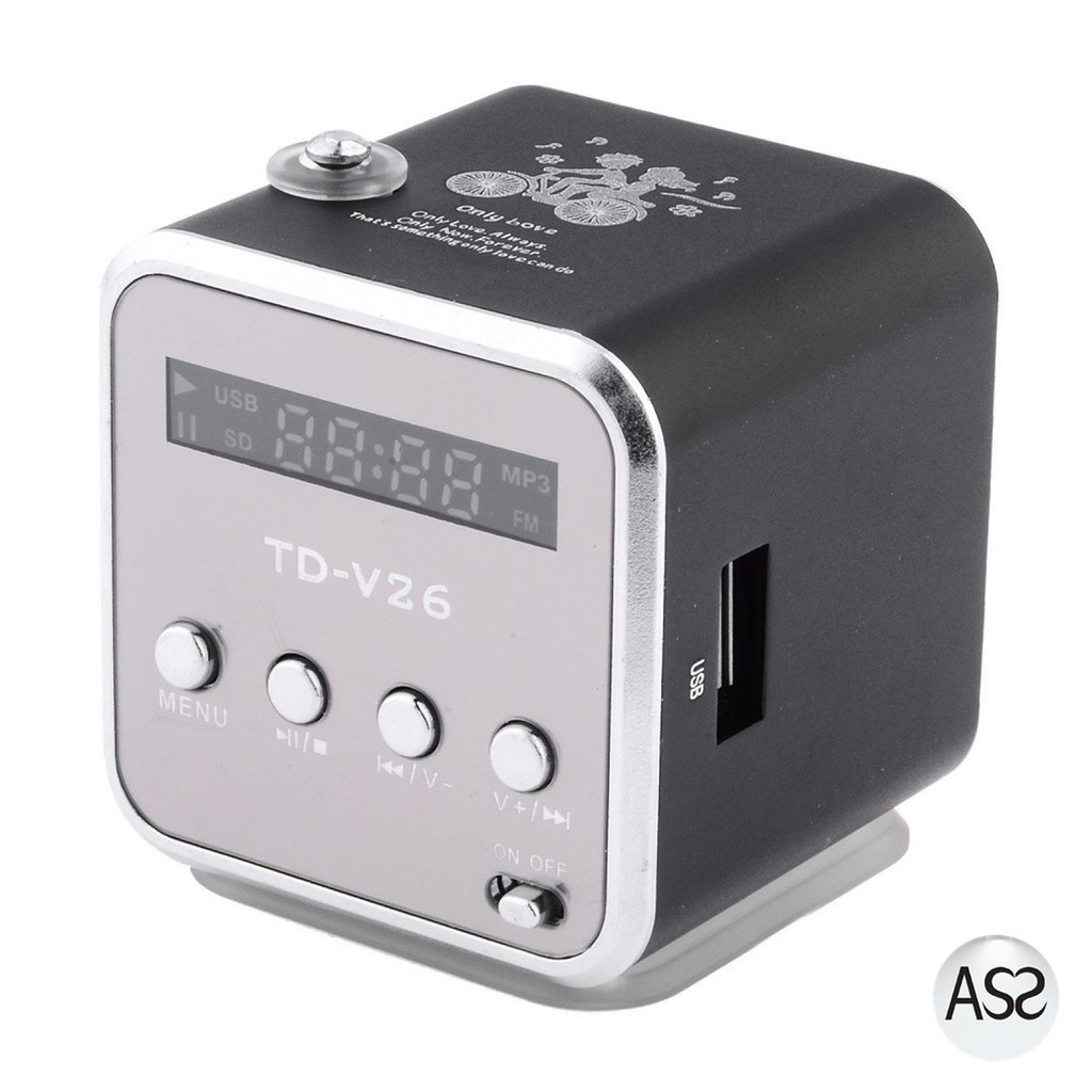 ASS Shop - NBY Speaker Mini Portabel FM Radio TF Card - TD-V26