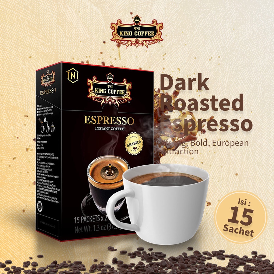 

Kopi Vietnam King Coffee Espresso Instant isi 15 sachet - Trung Nguyen