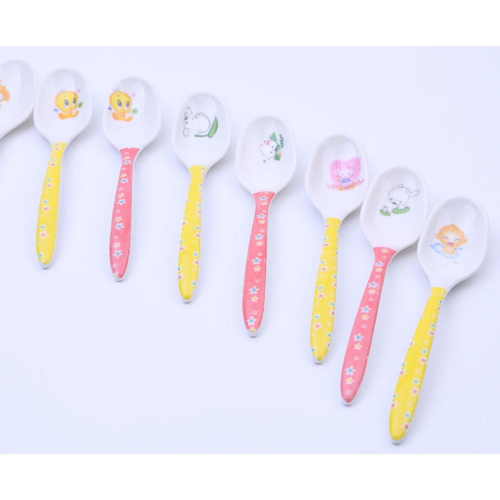 DR734 Sendok Makan Anak / Sendok Makan Melamin Motif lucu