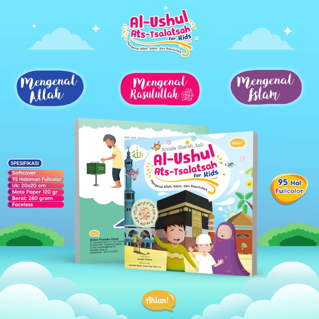 Buku Anak Al-Ushul Ats-tsalatsah For Kids (Ahlan)