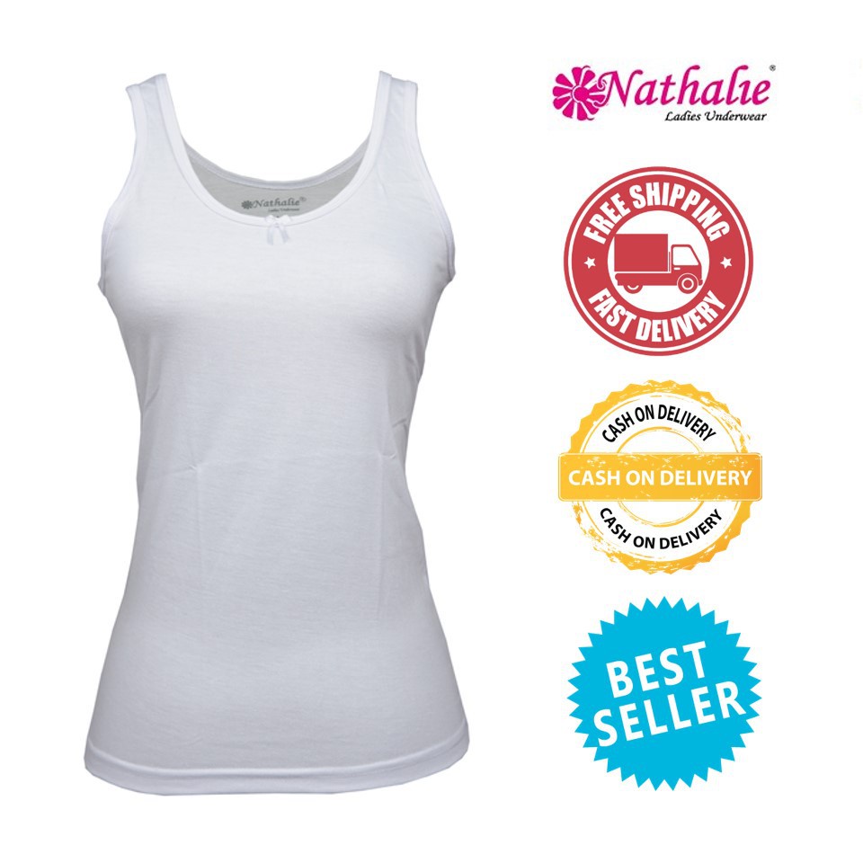 Singlet Wanita Dewasa NATHALIE | Pakaian Dalam Perempuan Dewasa Tangtop Kaos | Open Ecer vanella FFF