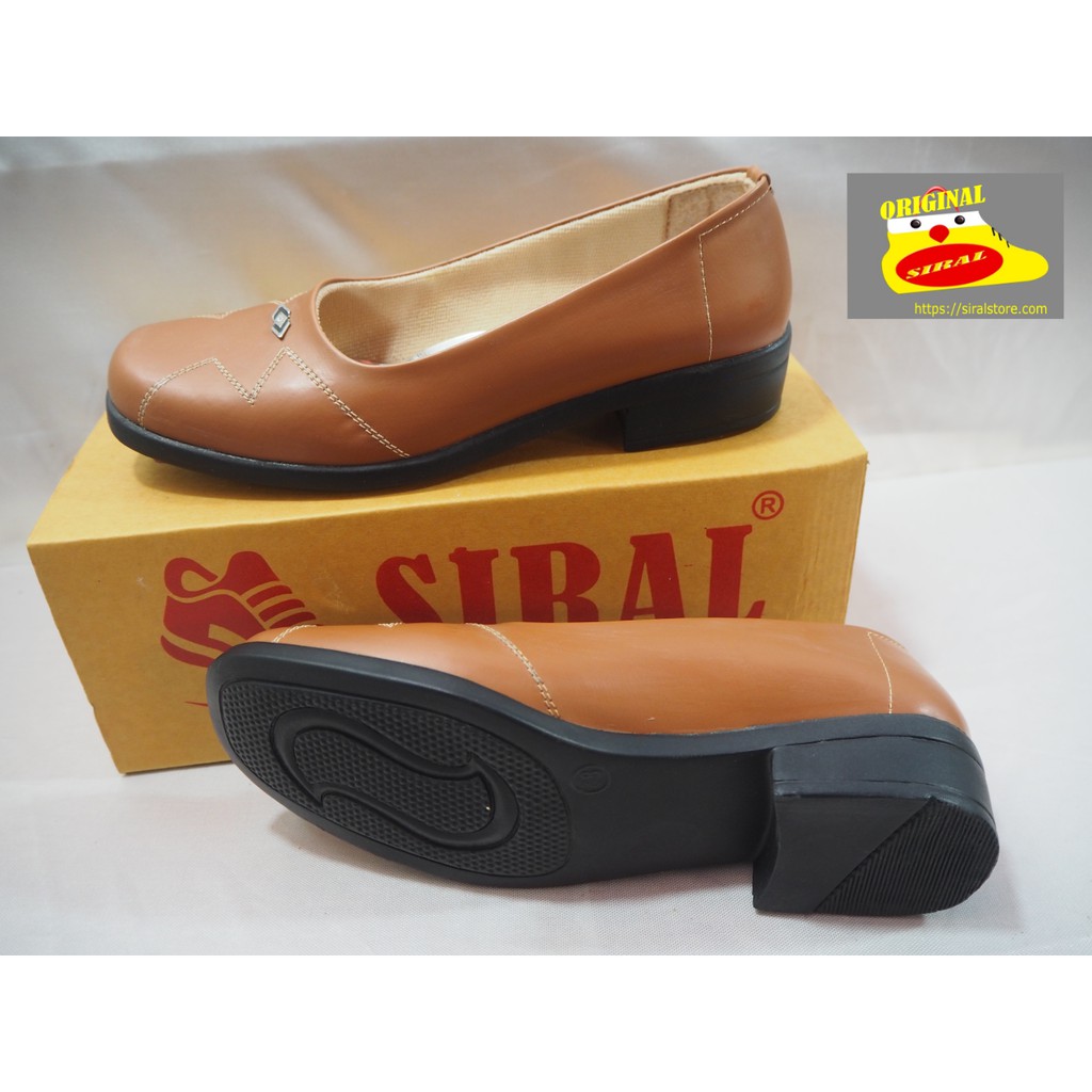 Sepatu Slip On Bahan MM Warna Coklat S05R01B5 / Sepatu Wanita / Sepatu Flat / Sepatu