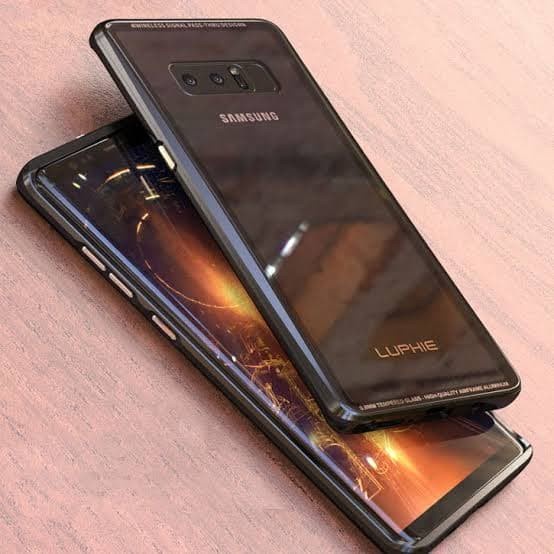 LUPHIE BUMPER CASE SAMSUNG GALAXY S8 METAL ALUMINIUM BACK COVER GLASS
