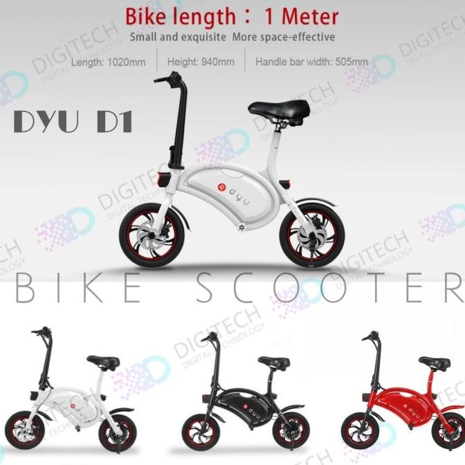 Sepeda Skuter Listrik DYU D1 Seated Electric Scooter Bike