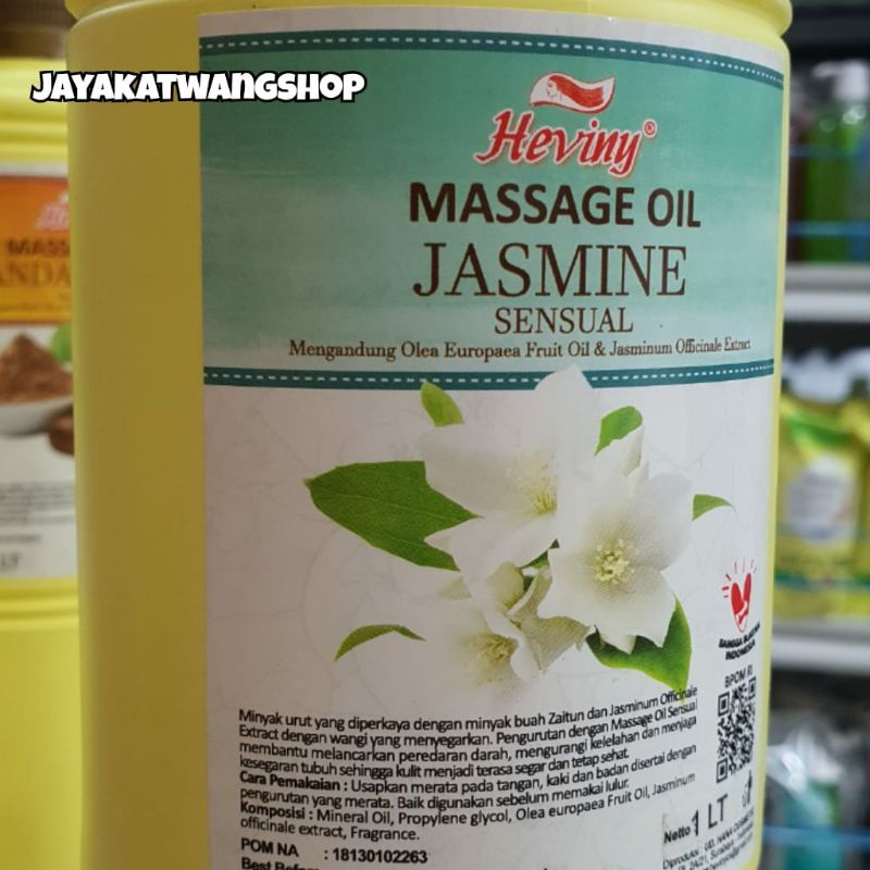 HEVINY Massage Oil Isi 1 Liter (1000 mL) | Minyak Pijat Urut