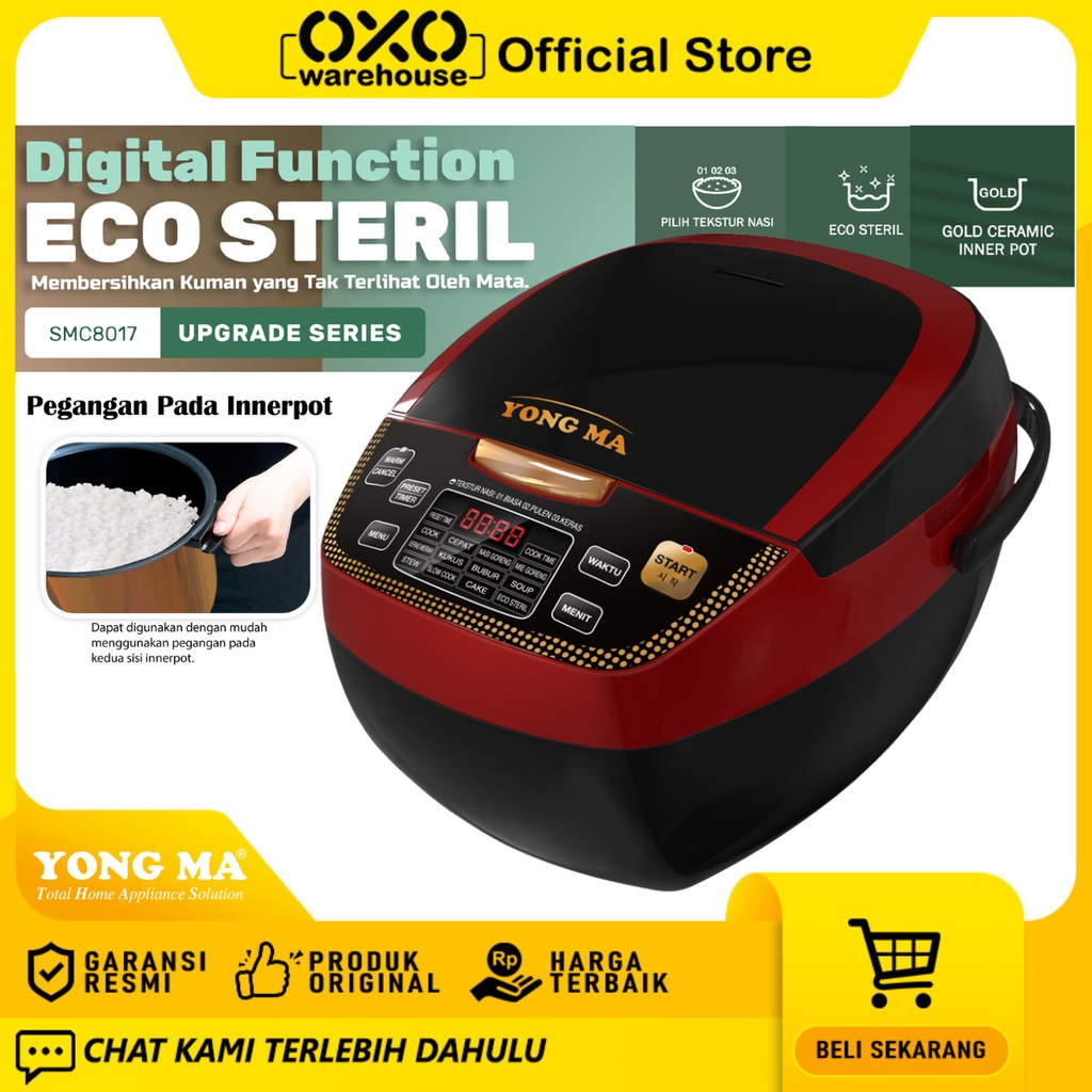 Oxo Warehouse - Yong Ma Magicom Digital Rice Cooker 2 L SMC 8017 kapasitas besar garansi resmi slow cook