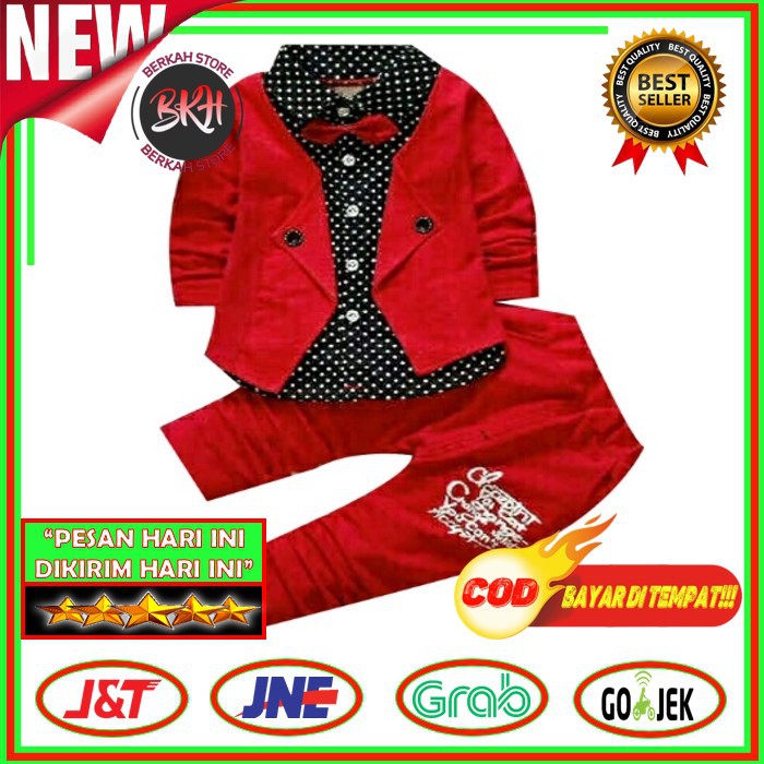BAJU SETELAN ANAK LAKI-LAKI COWOK KEREN TERBARU KAOS KEMEJA FORMAL TERBARU RIDKIDS UMUR 2-4 TAHUN