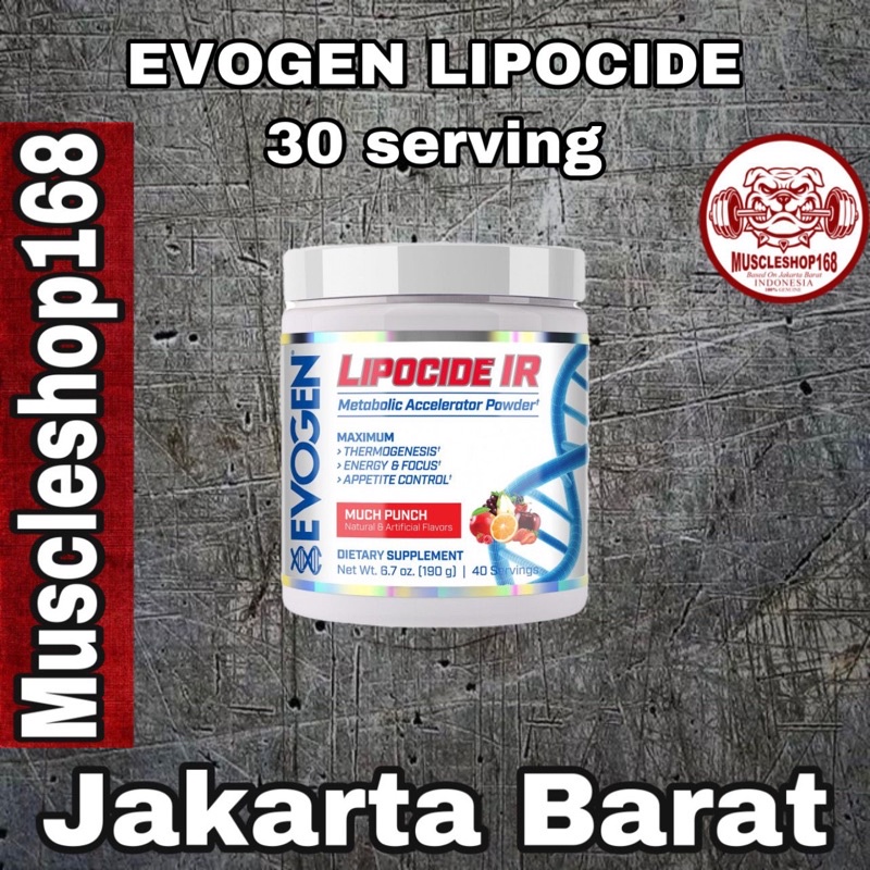 EVOGEN LIPOCIDE IR FAT BURNER POWDER 30 SERVING