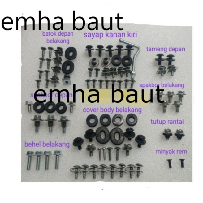 Cover body Baut Body ful karet ring Bosh jupiter z lama / Burhan