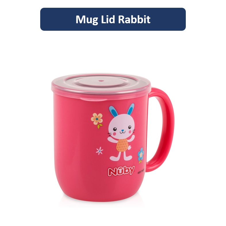 NB STAINLESS MUG W/ LID RABBIT 189 120156 / GELAS