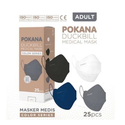 Pokana Duckbill Medical Mask Adult Per Box - isi 25 Pcs