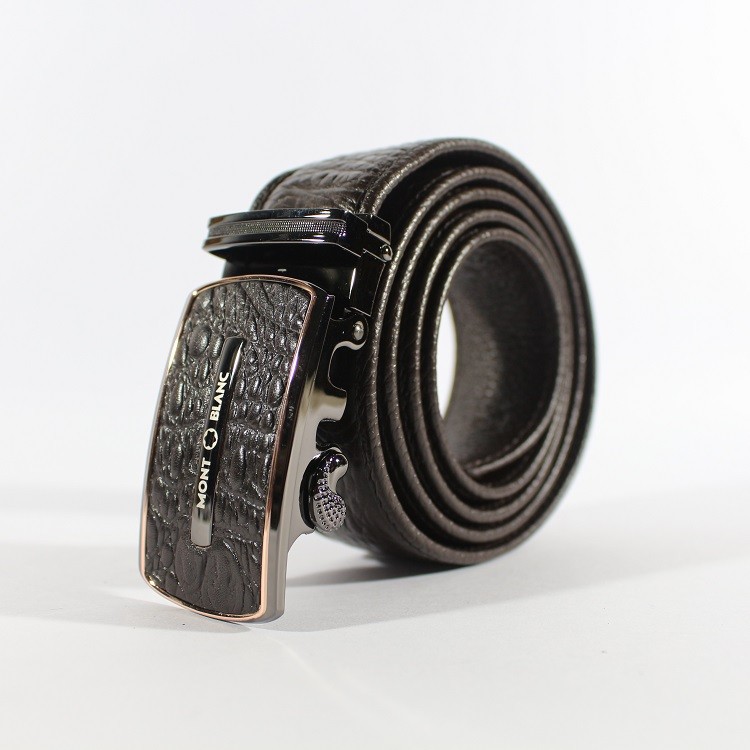 GESPER IKAT PINGGANG KULIT PRIA IMPORT PREMIUM - MONTBLANC 55 BROWN