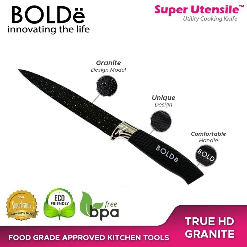 BOLDe SUPER KNIVES GRANITO UTILITY PISAU DAPUR KECIL GRANIT