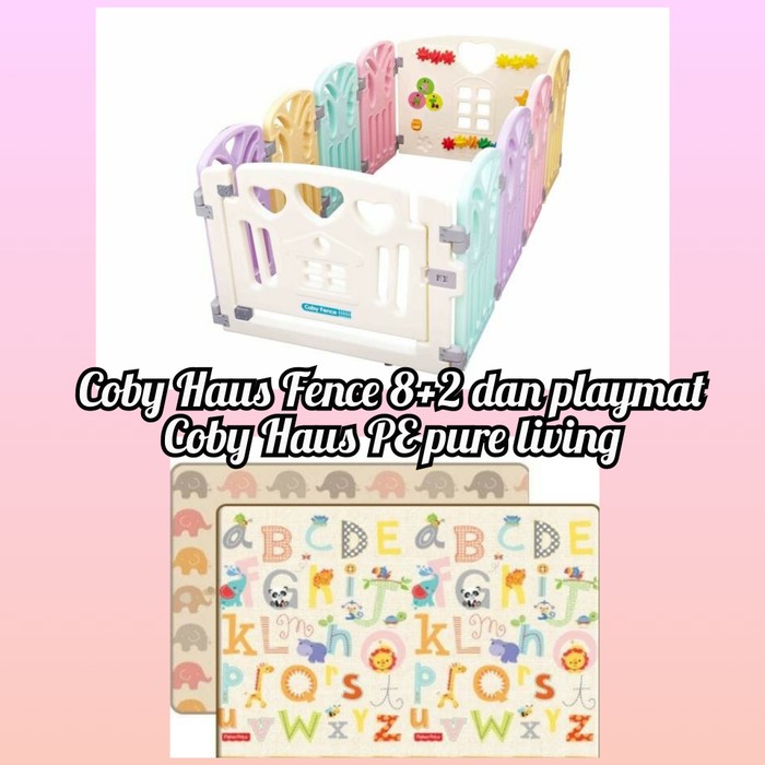 Paket Coby Haus Fence 8+2 dan Playmat Coby Haus PE Pure Living