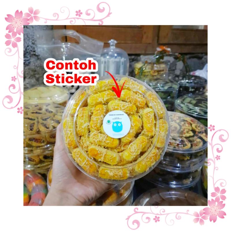 

CETAK STICKER LABEL HAMPERS MAKANAN KUE KERING BOTOL
