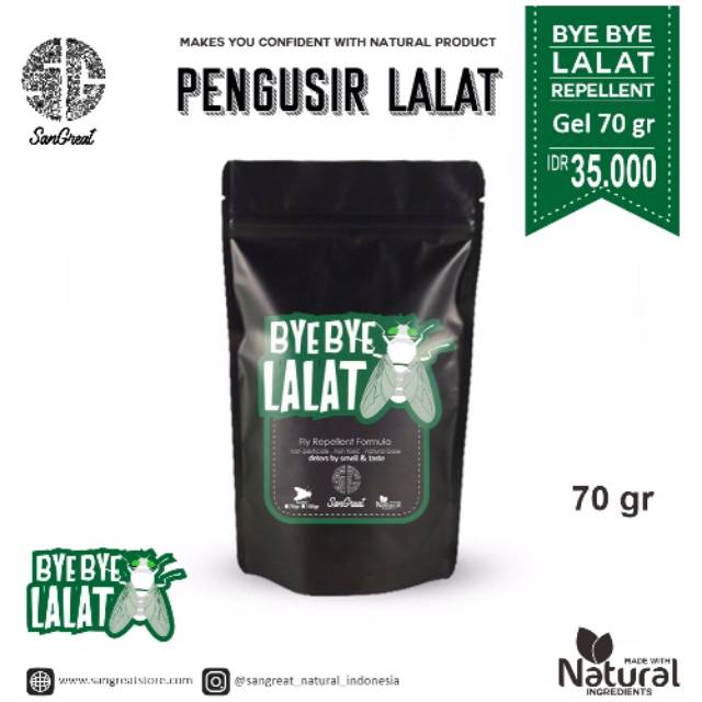 Jual Bye Bye Lalat Gel 70g Gel Pengusir Lalat Alami 70g Shopee