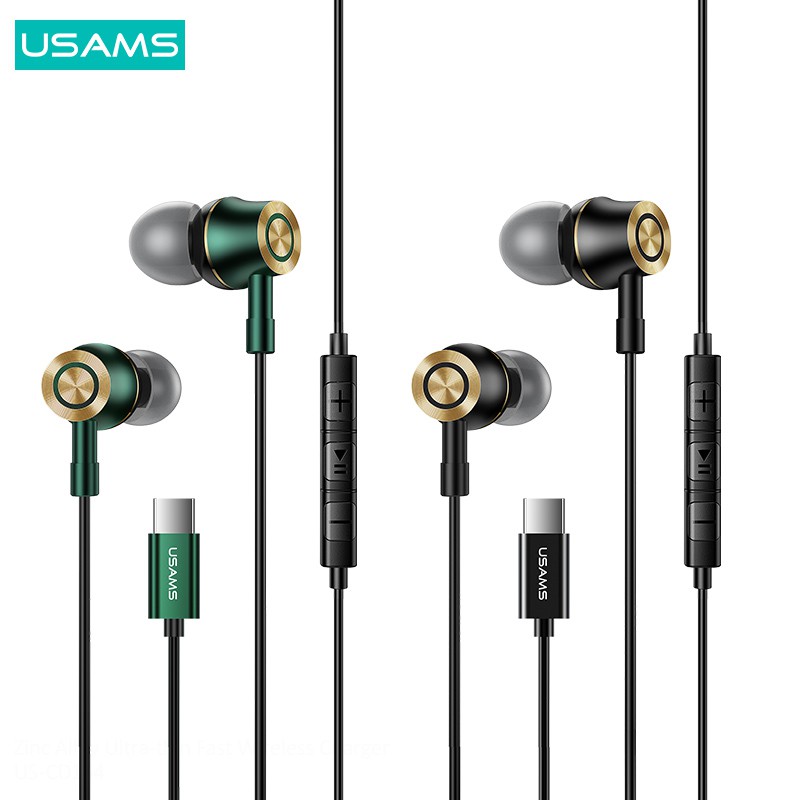 USAMS EP43 Type-C Earphone In Ear Metal