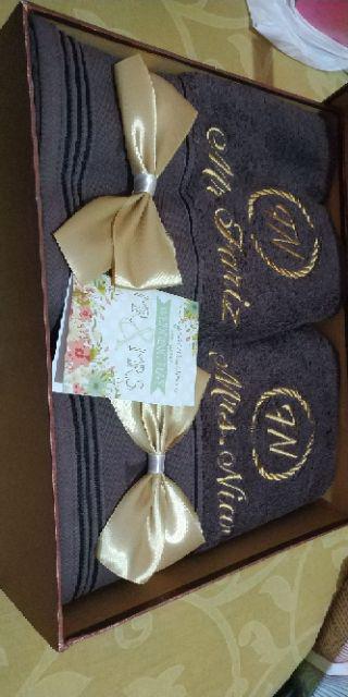 Hampers Handuk Terry Palmer Premium 70x140 Kado Pernikahan Couple Bagus Hantaran Teapai Towel
