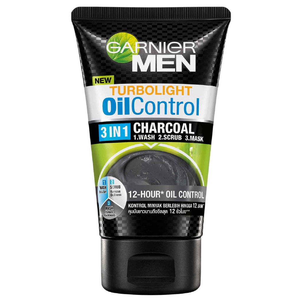 Garnier Men Turbo Light Oil Control Charcoal 3 in 1