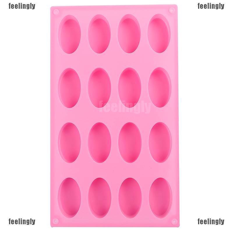 Terlaris ❤id❤ Baki Cetakan Sabun Bentuk Oval Bahan Silikon Dengan 16 Lubang zYrJoZsropzrw