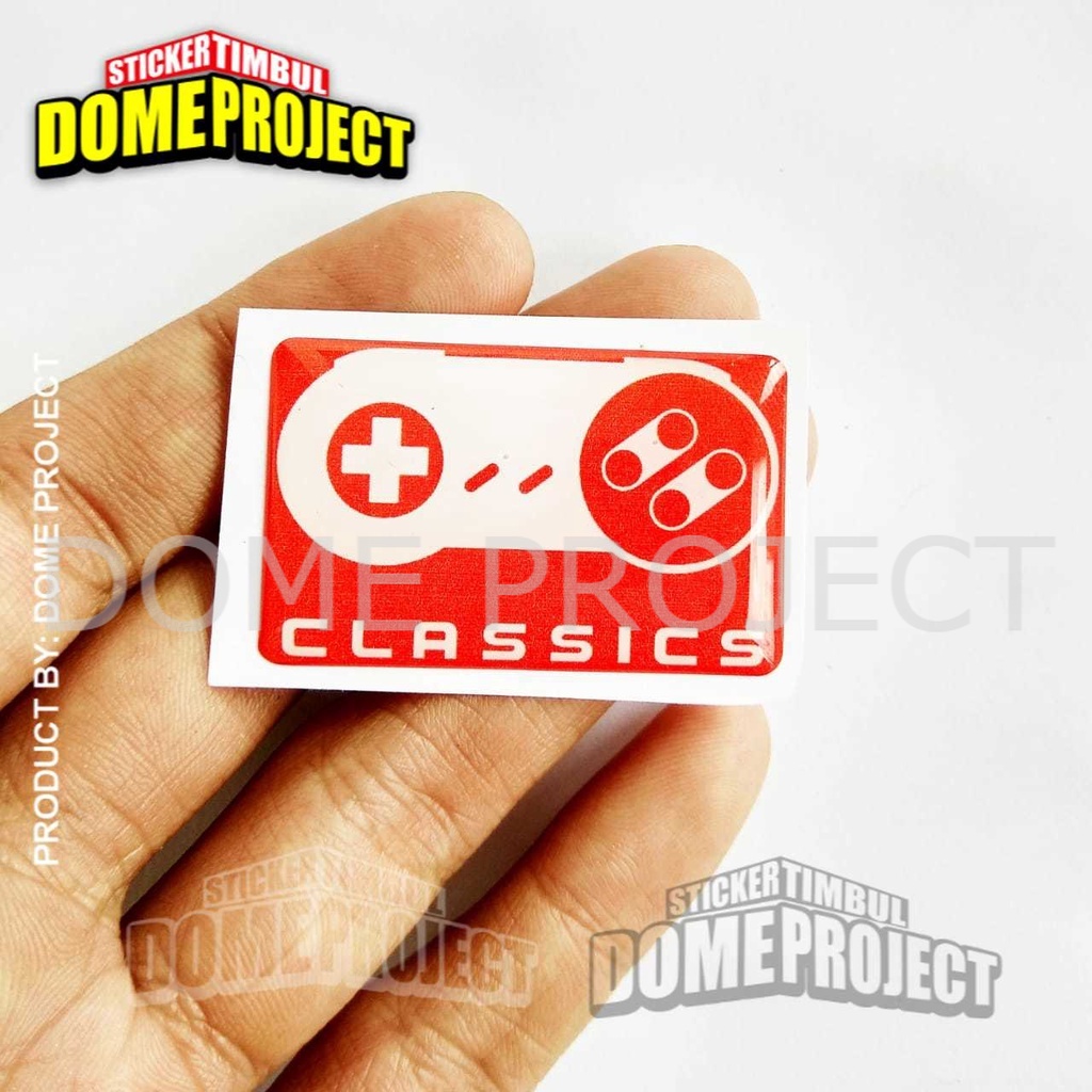 STIKER MOTOR TIMBUL LOGO NINTENDO CLASSIC STIKER EMBLEM LENTUR AKSESORIS AESTHETIC KEREN