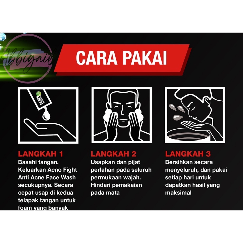 𝘈𝘉𝘎✰  Garnier Men Acno Fight / Garnier Men Wasabi / Garnier Men Oil Control / Sabun Cuci Muka Garnier / Pembersih Wajah Garnier 2013