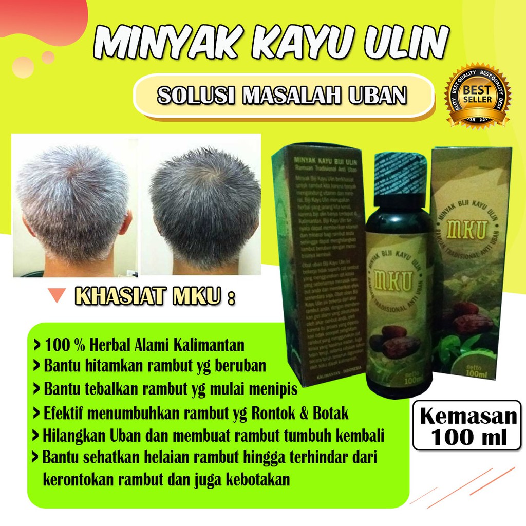 Jual Original Minyak Rambut Uban Sari Ulin Hilangkan Uban Secara Alami Indonesia Shopee Indonesia