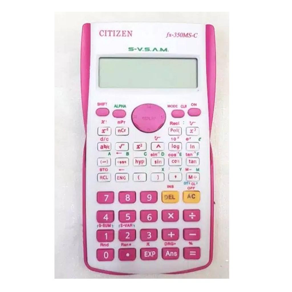 KALKULATOR SAINS SEKOLAH FISIKA / MATEMATIKA / KIMIA / CITIZEN FX 350 MS WARNA / SCIENTIFIC KALKULATOR / KALKULATOR ANAK SEKOLAH