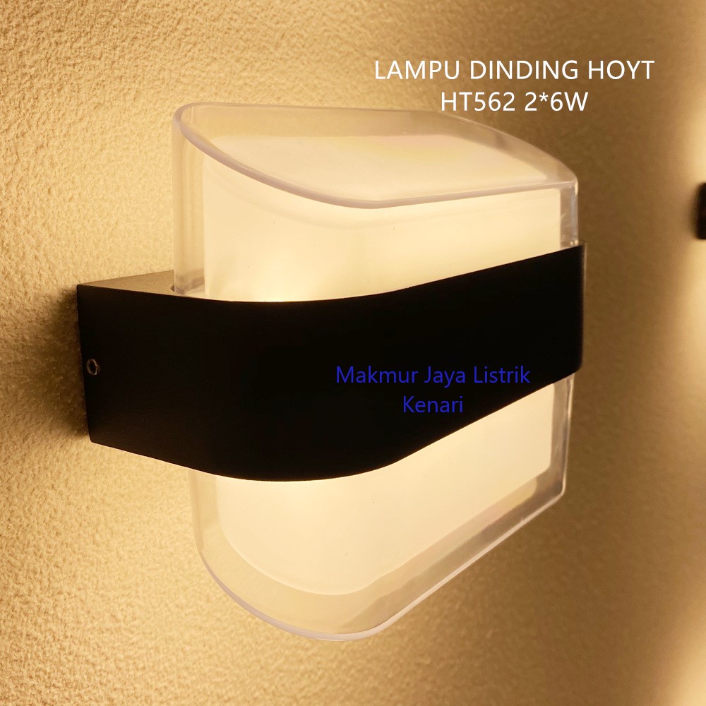 Kap Lampu Dinding 2 Arah 6watt Outdoor Minimalis Waterproof