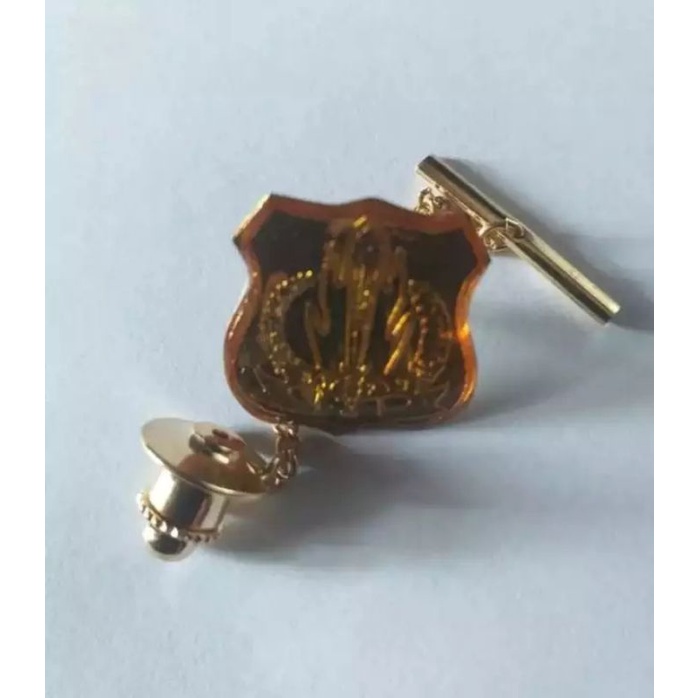 PIN KERAH SATPAM KUNING - PIN SATPAM - PIN SECURITY
