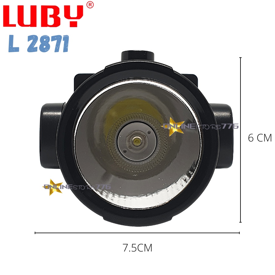 Headlamp - Senter Kepala LUBY 2871 / L2871 / L-2871 - Rechargeable